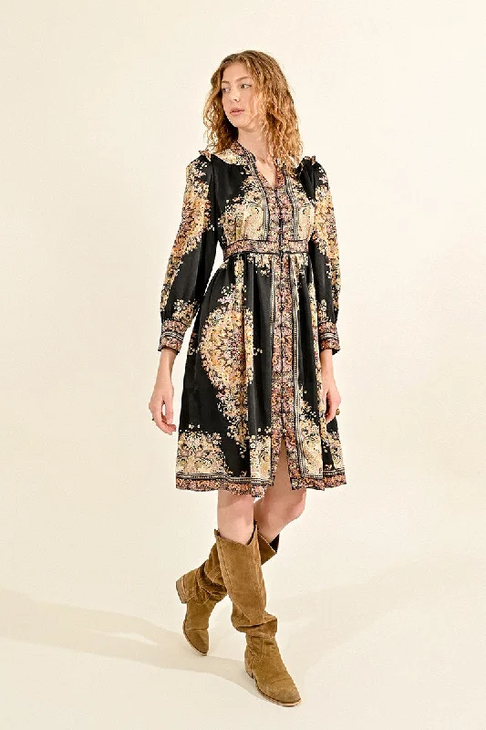 Molly Bracken Printed Shirt Dress Tunics Fashionable trendy