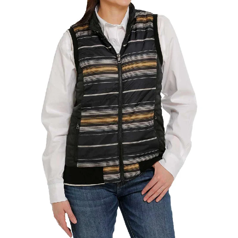 Cinch Women's Quilted Reversible Stripe Vest