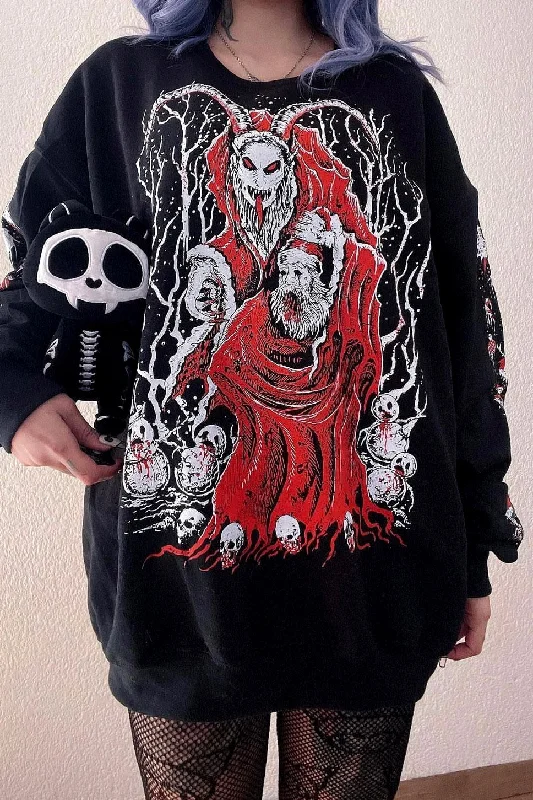 Krampus Killing Christmas Sweatshirt