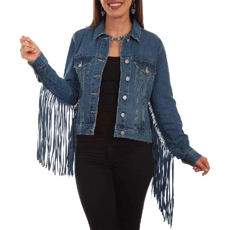 Scully Women's Fringe Jean Jacket