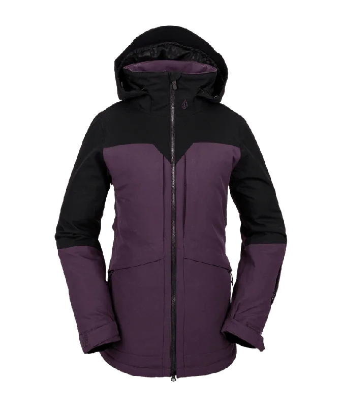 VOLCOM Women's Shelter 3D Stretch Snowboard Jacket Blackberry 2024