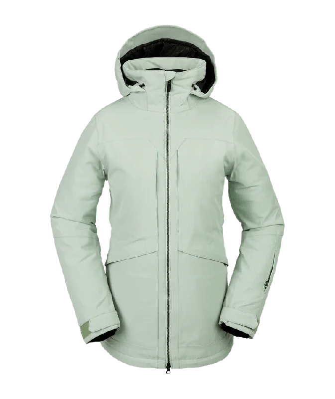 VOLCOM Women's Shelter 3D Stretch Snowboard Jacket Sage Frost 2024