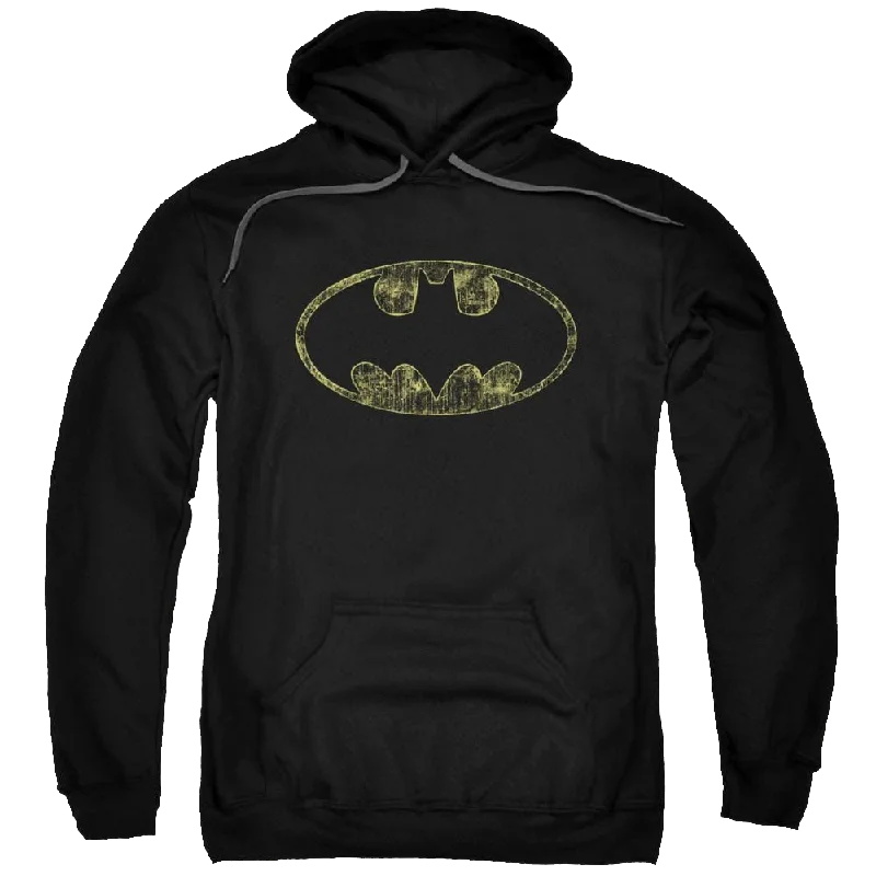 Batman Tattered Logo - Pullover Hoodie