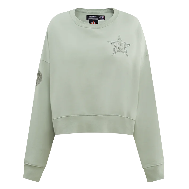 MLB HOUSTON ASTROS NEUTRAL WOMEN'S CREWNECK (MOSS)