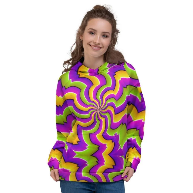 Zigzag Psychedelic Optical illusion Women's Hoodie