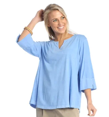 Jess & Jane - WK4-PROV - Women's Blue Top